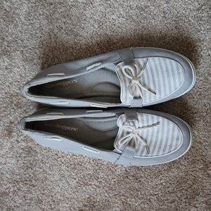 Grasshopper by Keds gray and white Memory Foam shoes